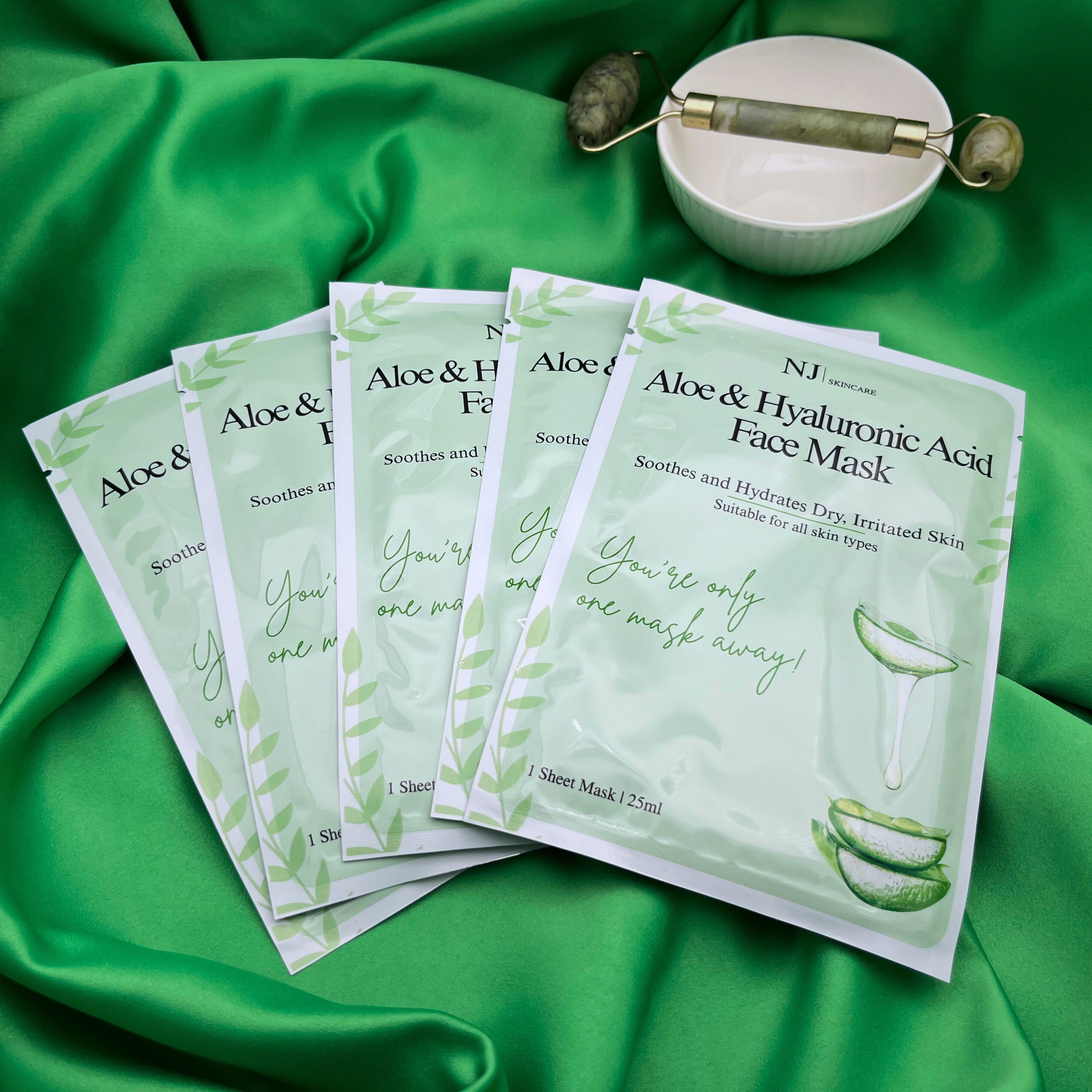 Aloe & Hyaluronic Acid Sheet Mask for Ultimate Hydration – NJ SkinCare
