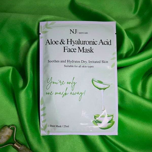 Aloe & Hyaluronic Acid Sheet Mask for Ultimate Hydration – NJ SkinCare
